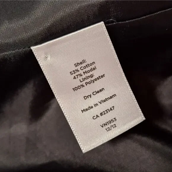 Talbots Elegant Blue Paisley Blazer EUC Womens Size 8 - Picture 7 of 7